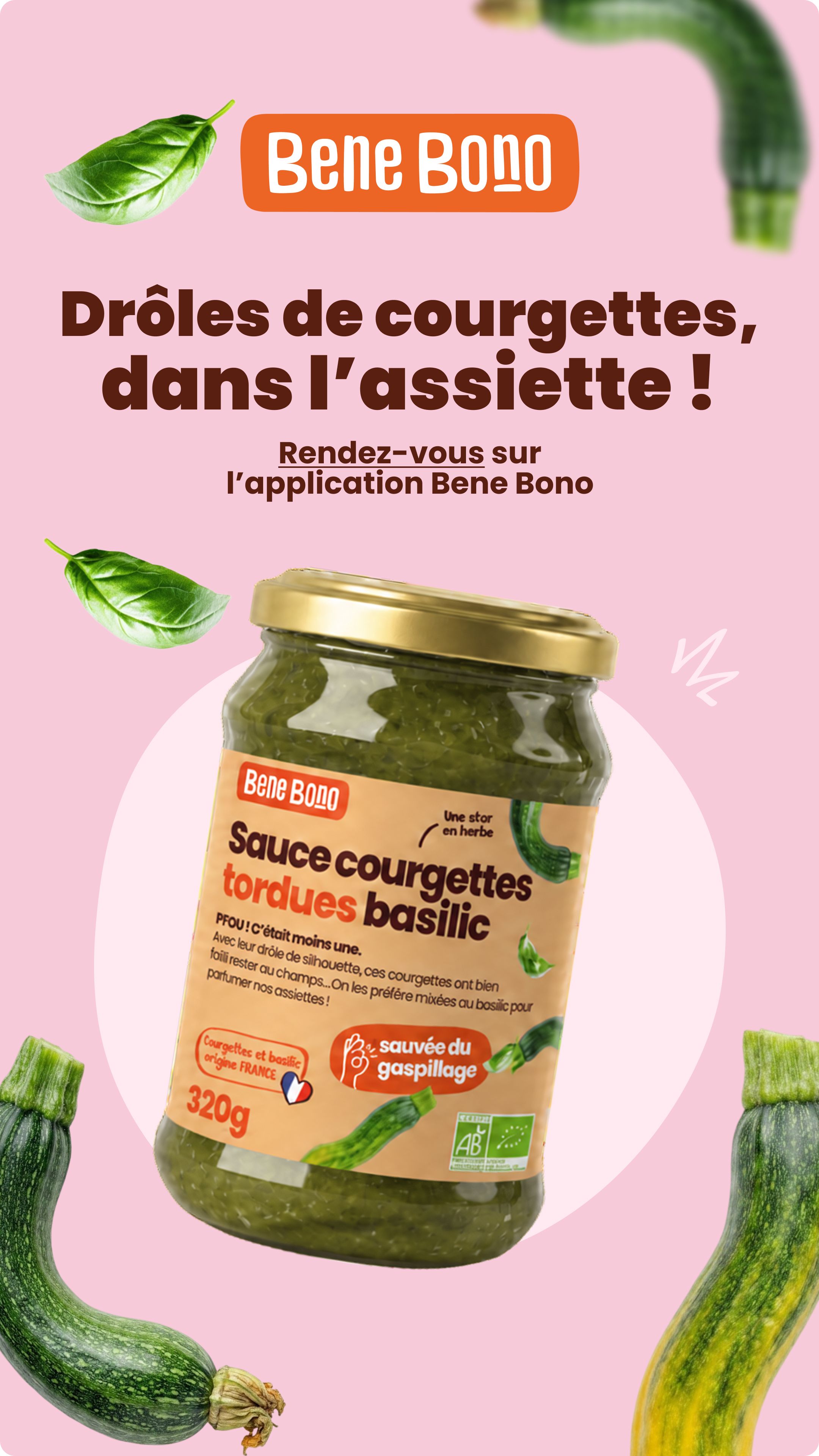 sauce courgettes tordues